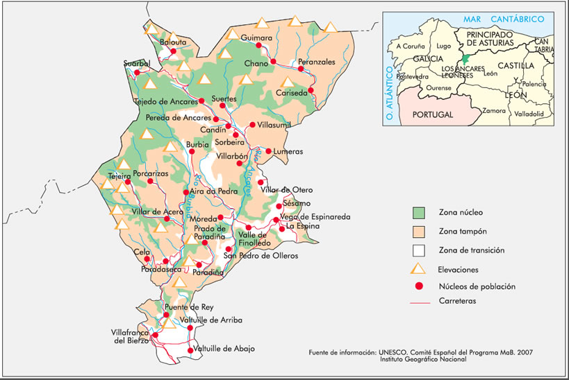 Os Ancares Leoneses - Plano de Ubicación